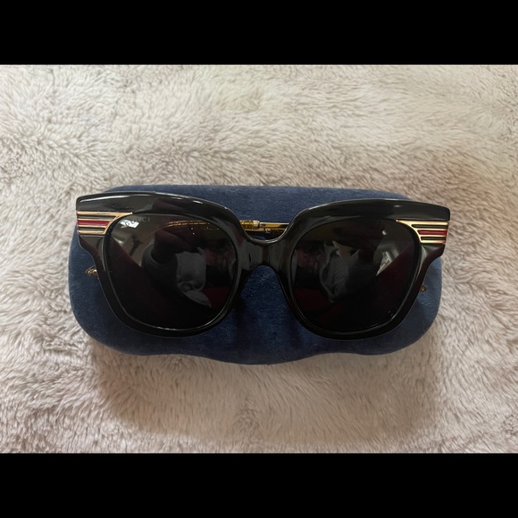 GUCCI Women’s Black & Gold Novelty Sunglasses main image 7